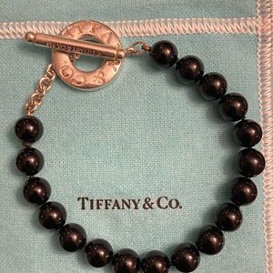 Tiffany & Co.  Onyx Bead Bracelet